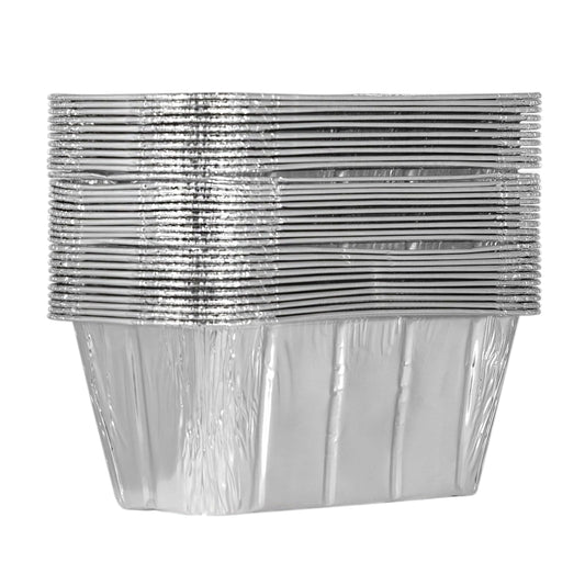5709 Juego de 30 Moldes de Aluminio para Planchas de 36 30 28 22 17 Pulgadas Colector de Bandeja de Goteo Desechable, Plateado