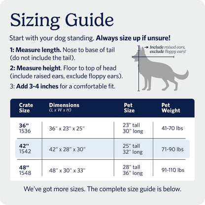 MidWest Homes for Pets Caja para perro iCrate de una y doble puerta mejorada, incluye sartén a prueba de fugas, pies protectores de suelo, panel divisor y nuevas características patentadas