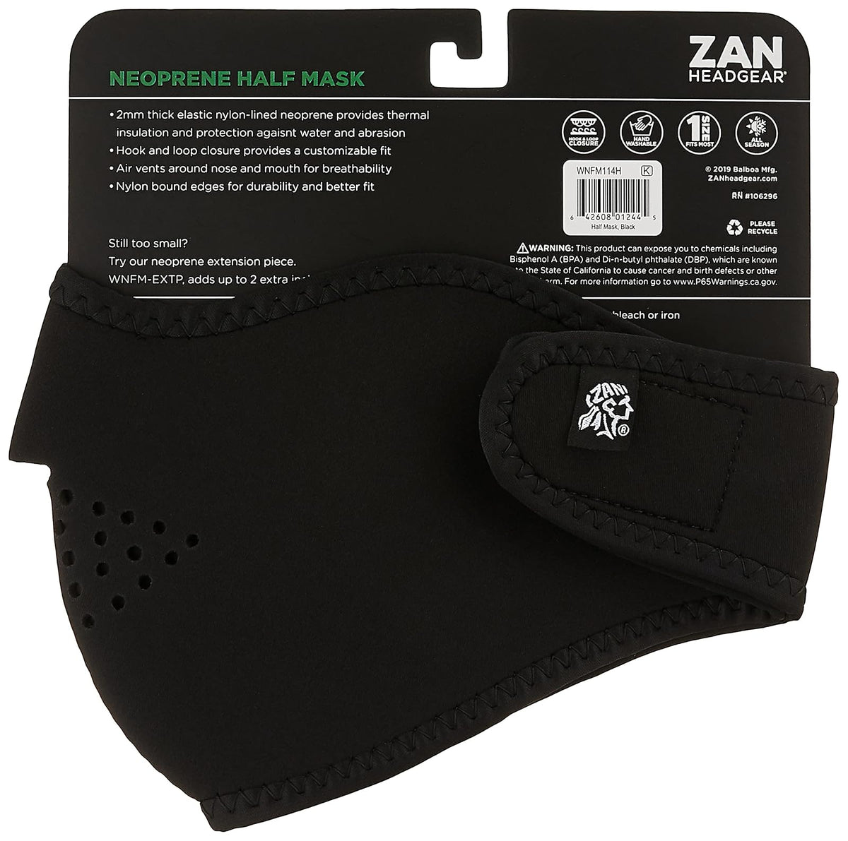 Zanheadgear Máscara completa de neopreno