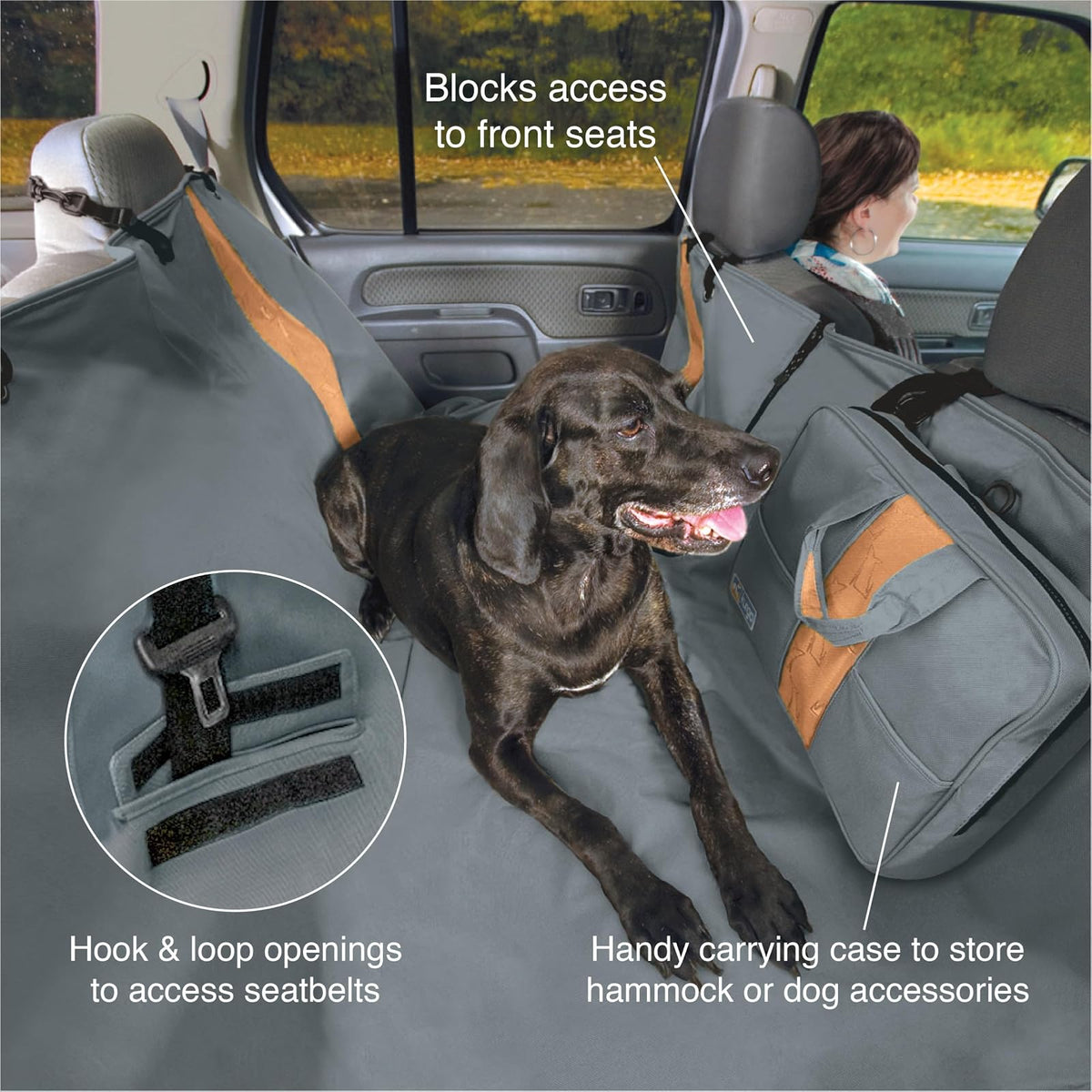 Kurgo Funda de Asiento de Automóvil para Mascotas, Resistente al Agua