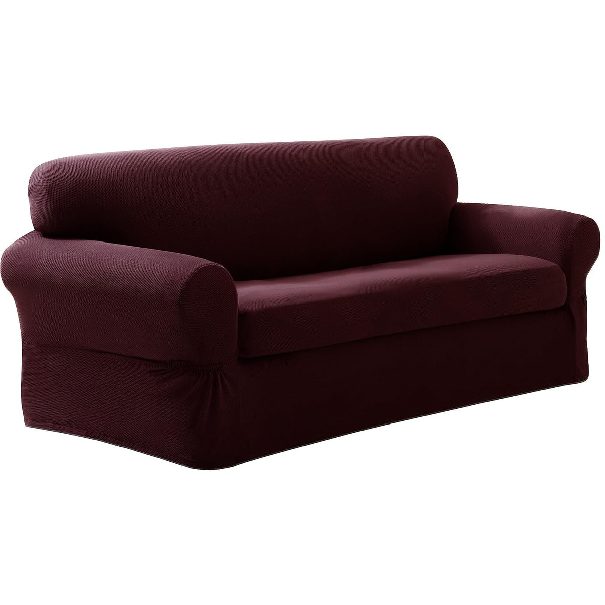 Maytex Funda Elástica para Sofá Pixel, Arena, 2 Piezas - Vino - Sofa