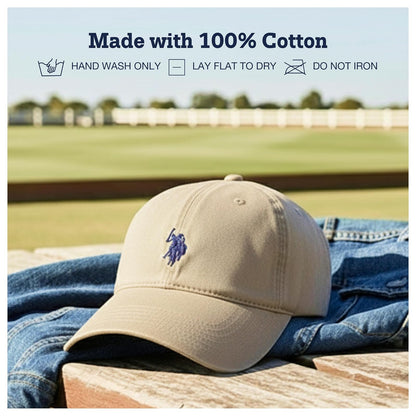 U.S. Polo Assn. U.s. Polo Assn. Gorra de béisbol Ajustable de Sarga de algodón Lavado para Hombre con Logotipo de Pony y ala Curvada Gorra de béisbol para para Hombre