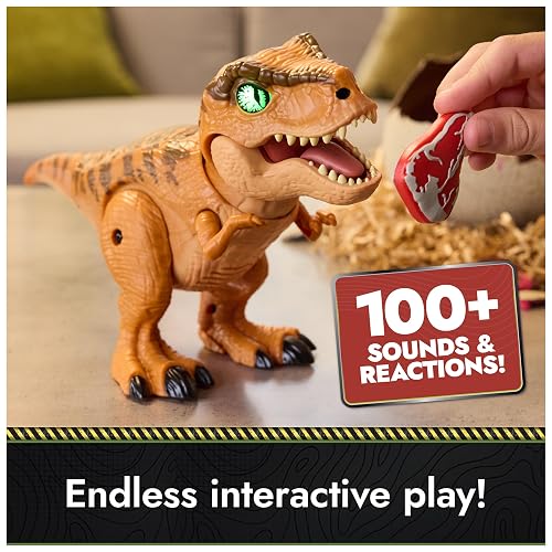 Primal Hatch Jurassic World, Juguete de Huevo y Dinosaurio Interactivo, eclosiona el Huevo y Entrena al bebé Dinosaurio con más de 100 Sonido, Juguetes para niños y niñas a Partir de 5 años