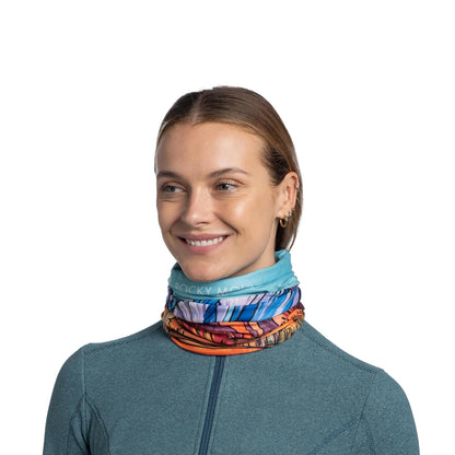 BUFF CoolNet UV Neck Gaiter, UPF 50 Sun Protection, , Cooling Bandana, Versatile, Quick Dry Face Mask, Rocky Mountain National Park, Adult Size