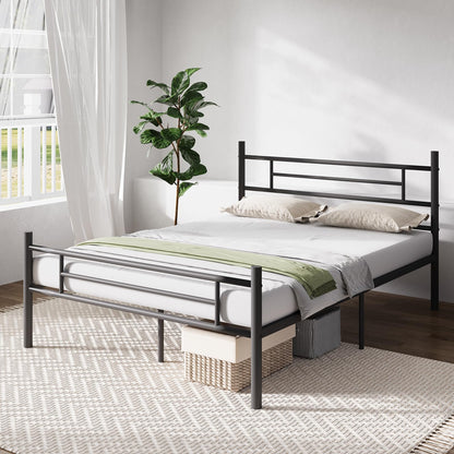 Novilla Marco de Cama de 14 Pulgadas de Metal Plataforma de Metal, Bajo la Cama de Almacenamiento de Listones de Metal Resistente