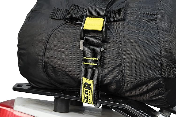 Nelson-Rigg RG-STRAPS60 Correas de Carga USA Rigg Straps, Longitud Máxima 60 Pulgadas, Gancho de Aluminio Aeronáutico, Par, Negro