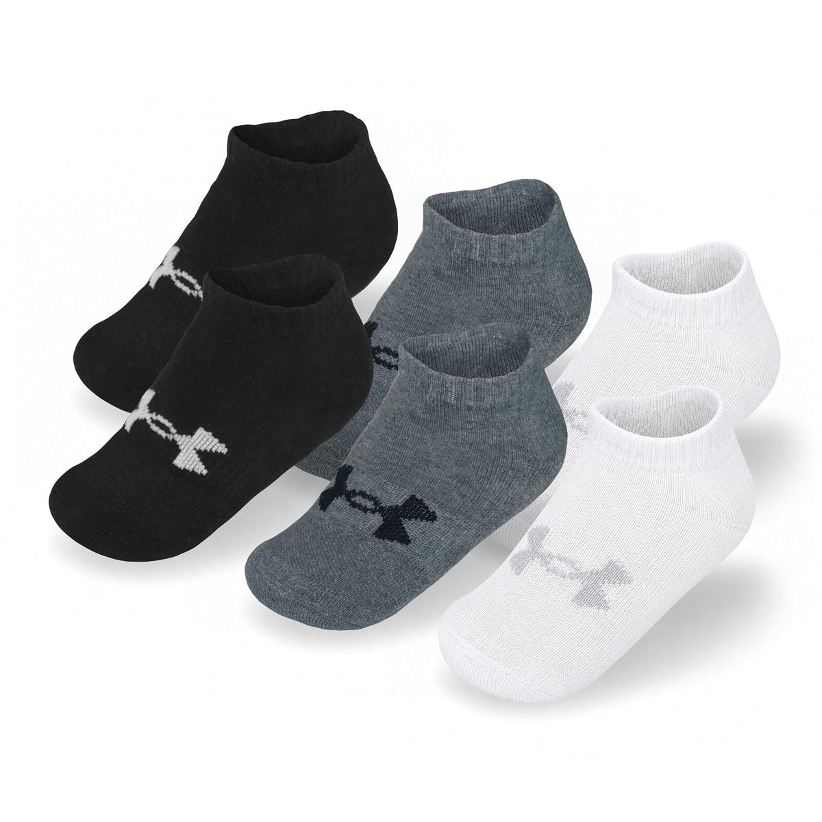 Under Armour Calcetines Estampados para Niño - 4-6 Años - Gris Corte Bajo