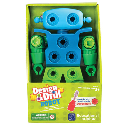 Educational Insights Design y Drill Robot - Robots para Niños, Juguetes Educativos para Niños Edades 3+