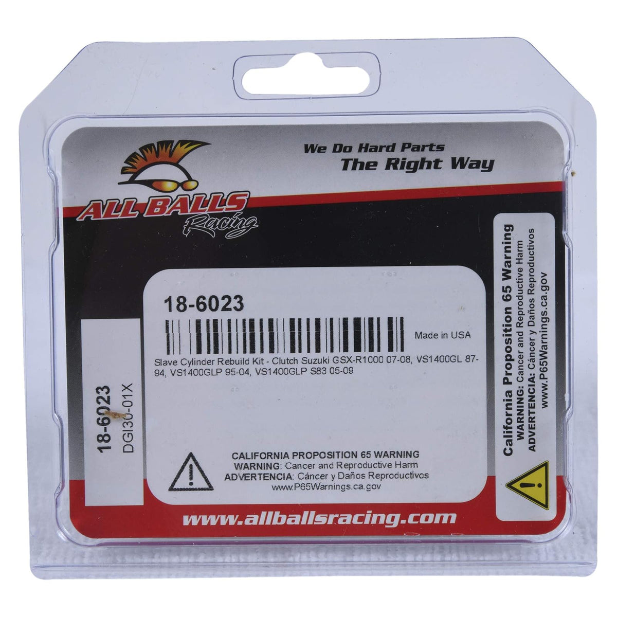 All Balls Racing Kit de Cilindro Esclavo de Embrague 18-6023 para Suzuki GSX-R1000, VS1400GL/GLP