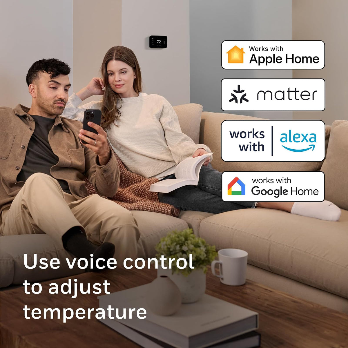 Honeywell Home X7S - Termostato Inteligente con detección Avanzada de ocupación, monitoreo de Humedad y Pantalla táctil Personalizable, Color Negro