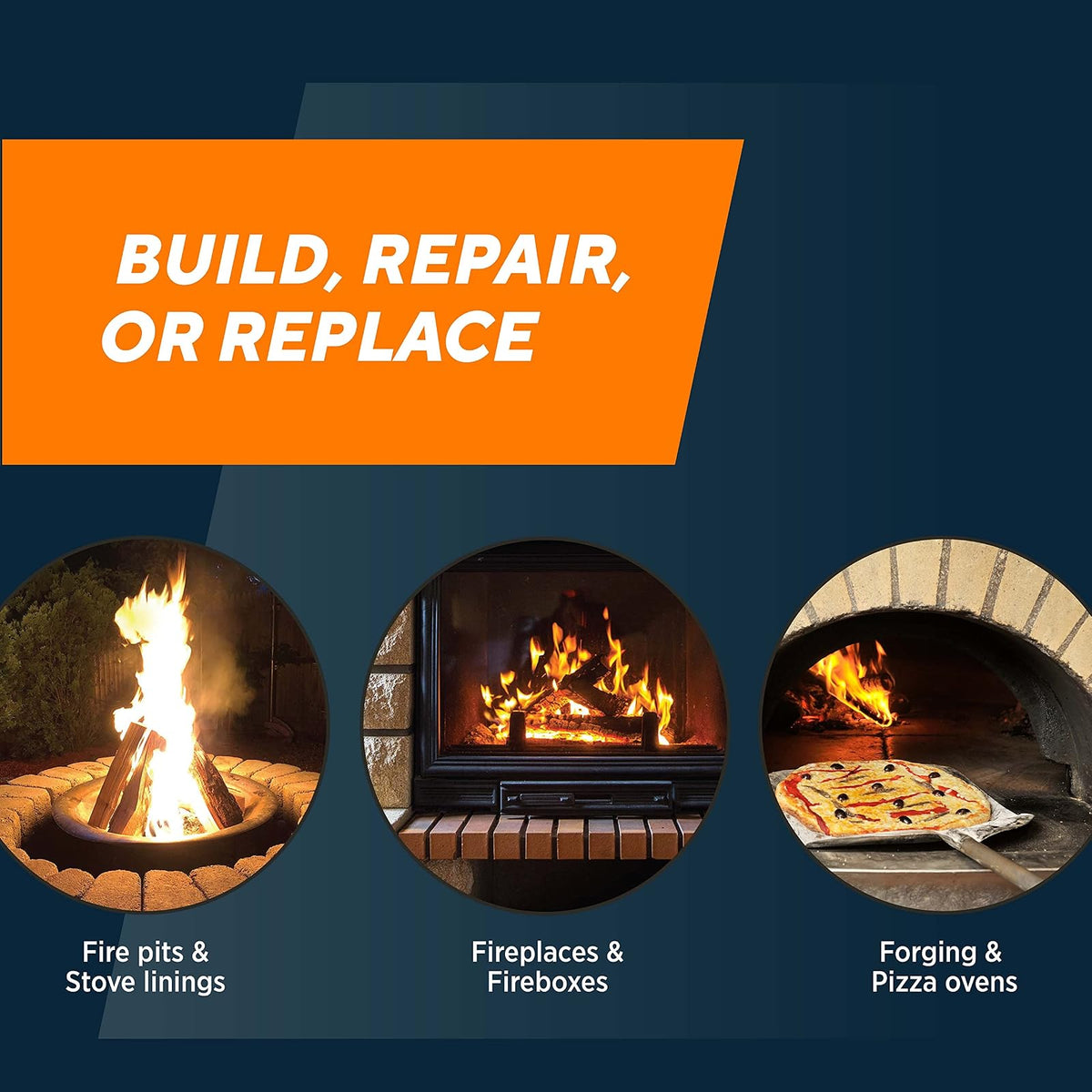Rutland Products - Ladrillo de Fuego, 6 Unidades, Paquete de 1