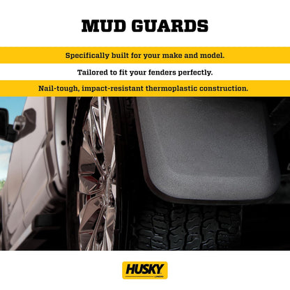 Husky Liners 58326 Protectores de Barro Personalizados para GMC Canyon 2024-2025 Crew Cab, Negro, 4 Piezas