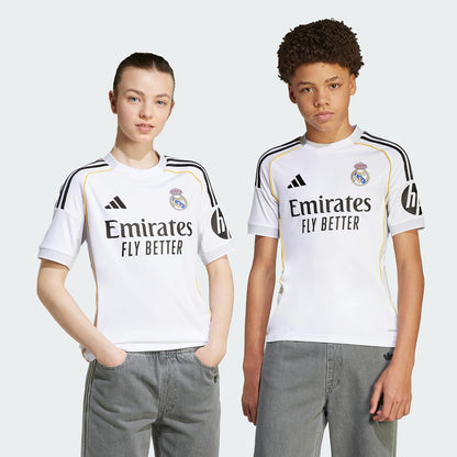 adidas Jersey Real Madrid 25/26 Manga Corta Blanca Unisex Niños