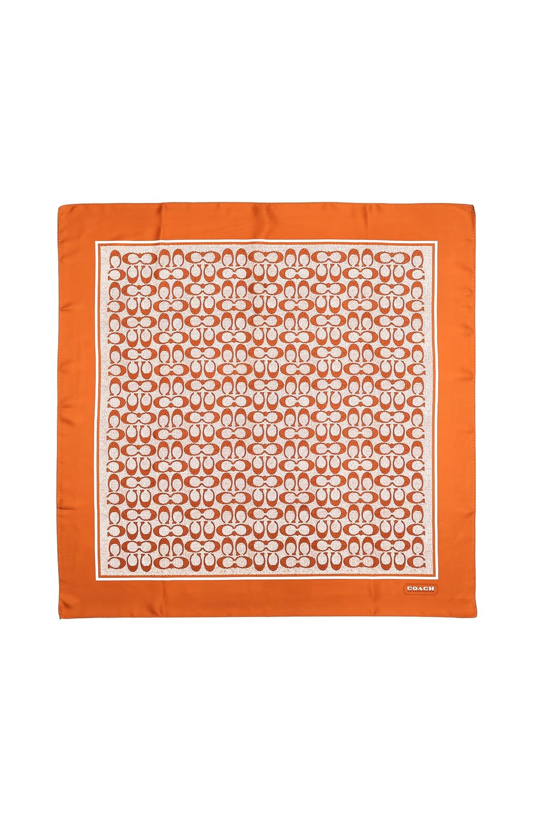Coach Vintage Signature C Printed Silk Square Bufanda cuadrada Mujer