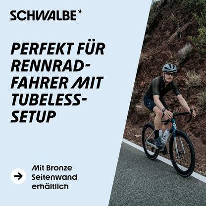 Schwalbe One TLE Performance Faltreifen // 28-622 (700x28C) RaceGuard Skin clásico