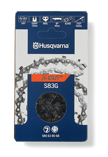 Husqvarna X-CUT S83G - Cadena de motosierra de calibre 050