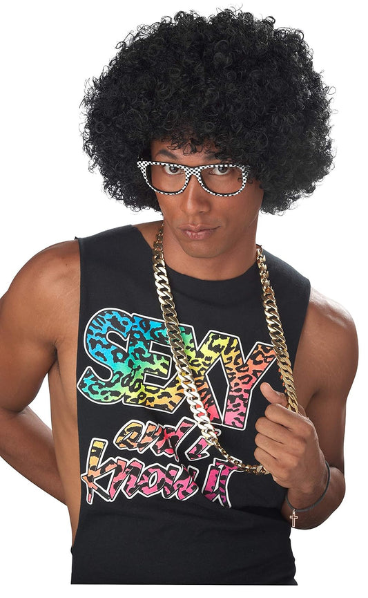 California Costume Men's Jumbo Afro Wig, Black, ADULT