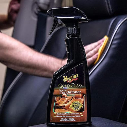 Meguiar's Oficial Gold Class Acondicionador De Piel G18616 473 ml | Desvanecimiento y secado: mantiene su aspecto y sensación nueva