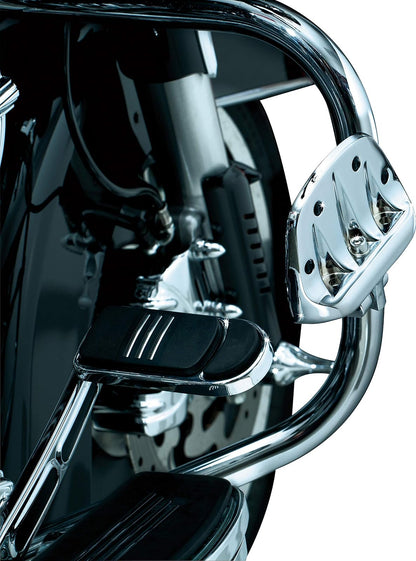 Kuryakyn 4392 - Componente de Control de pie para Motocicleta: Tablas de Piso de Primera Calidad con adaptadores de Montaje Macho, Cromo, 1 par