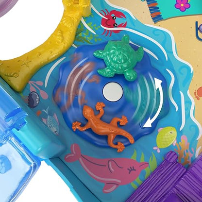 Polly Pocket Set de Juego Aventura sobre Ruedas con Mascotas para niñas de 4 años en adelante