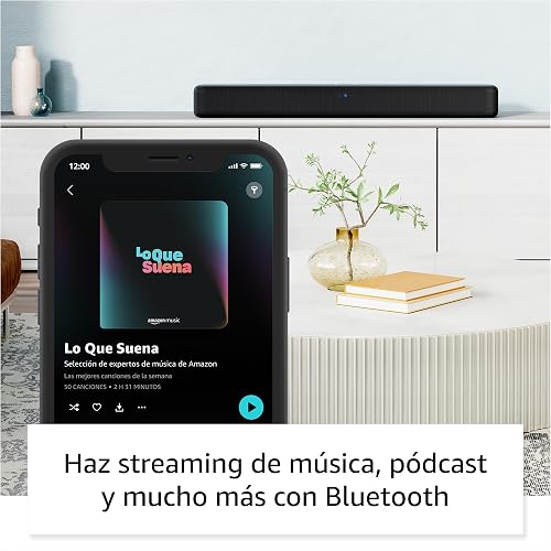 Barra de sonido Fire TV, bocina 2.0 con DTS Virtual:X, Dolby Audio y conectividad Bluetooth