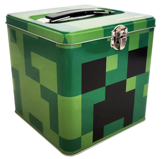 The Tin Box Company Minecraft XL - Lata de almacenamiento con asa, Minecraft