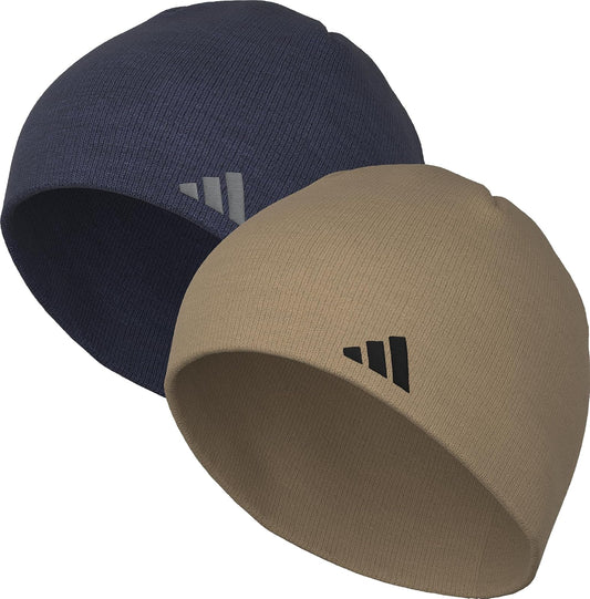 adidas Go-to Knit Beanie (2 Pack), Acrylic Winter Cap Hat Pair Gorro para Clima frío Hombre