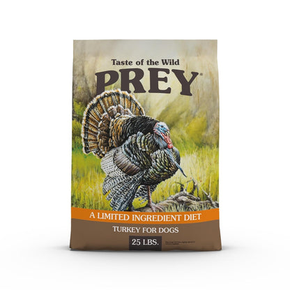 Taste Of The Wild Prey Pavo Alimento para Perro | Pavo como ingrediente principal, ingredientes limitados, sin granos, fórmula de fácil digestión