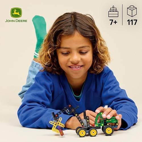 LEGO Technic Cosechadora con Ruedas John Deere 1470H – Pluma Giratoria, Garra y Tronco – Juguete de Construcción – Vehículo para Regalar a Niños y Niñas de 7 Años o Más – 42218