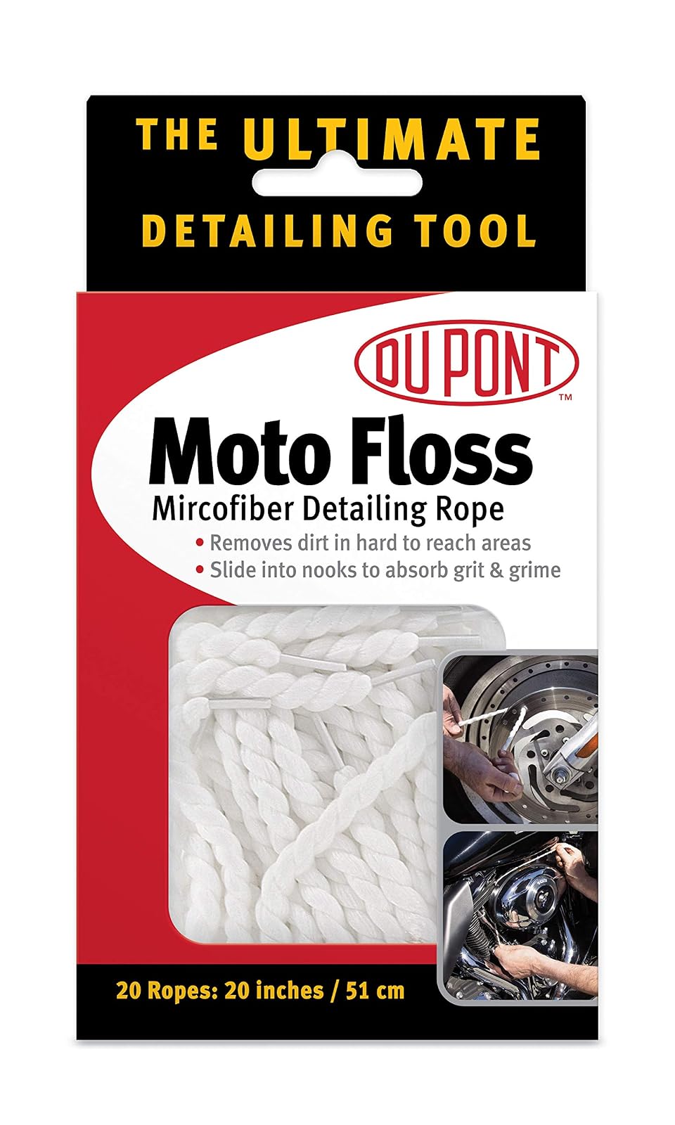 DuPont Moto Floss Blanco, 20 Cuerdas
