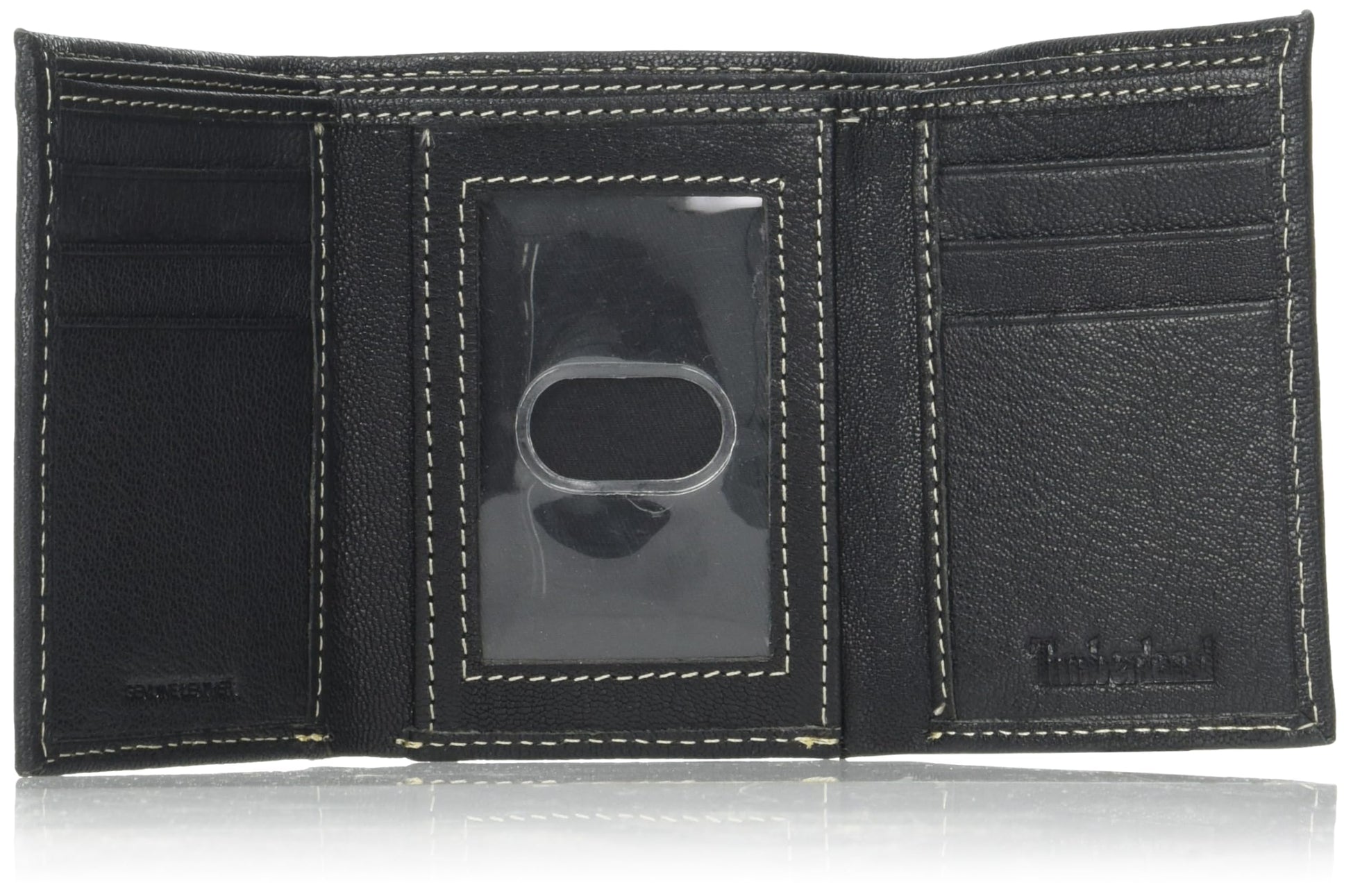 Timberland - portafolios de seguridad triple para hombre (piel), Negro, Talla única