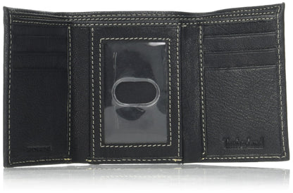 Timberland - portafolios de seguridad triple para hombre (piel), Negro, Talla única