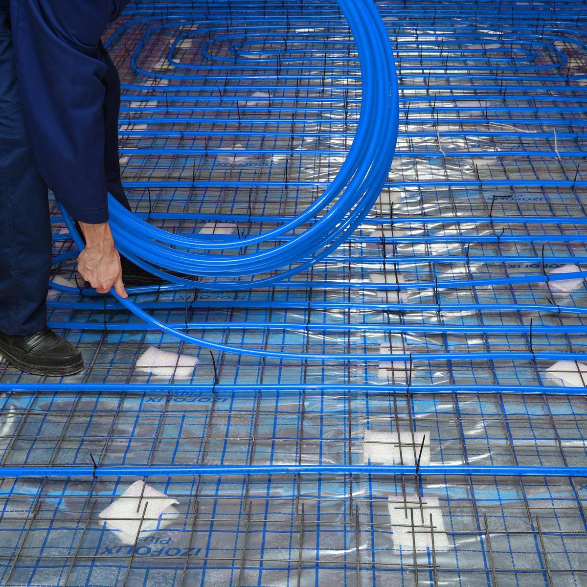 VEVOR Tubería PEX de 3/4 de pulgada y 100 pies de longitud. Tubería flexible PEX-B para agua potable. Líneas de agua PEX para agua caliente/fría, fácil de restaurar. Azul.