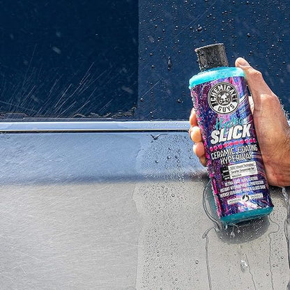 Chemical Guys WAC22916 HydroSlick SiO2 Revestimiento cerámico HyperWax con jabón de Lavado de cerámica HydroSuds, aplicador de Microfibra y Toalla de Microfibra, HyperWax