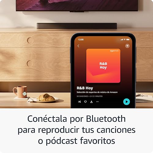 Barra de sonido Fire TV Plus (último modelo) con subwoofer incorporado, 3.1 canales, Dolby Atmos, diálogos nítidos