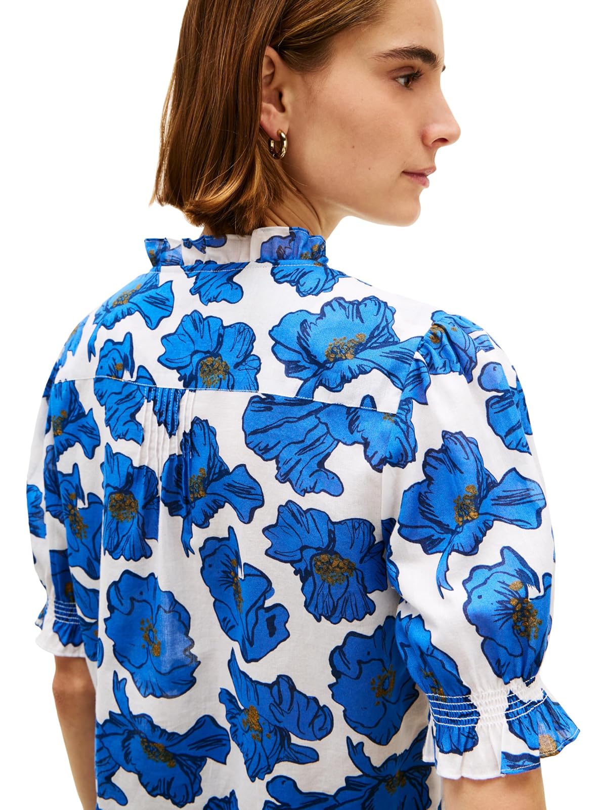 Tommy Hilfiger - Blusa Cambric de Manga Corta