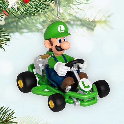 Hallmark - Adorno de Navidad para Nintendo Mario Kart Luigi, Regalos para Jugadores