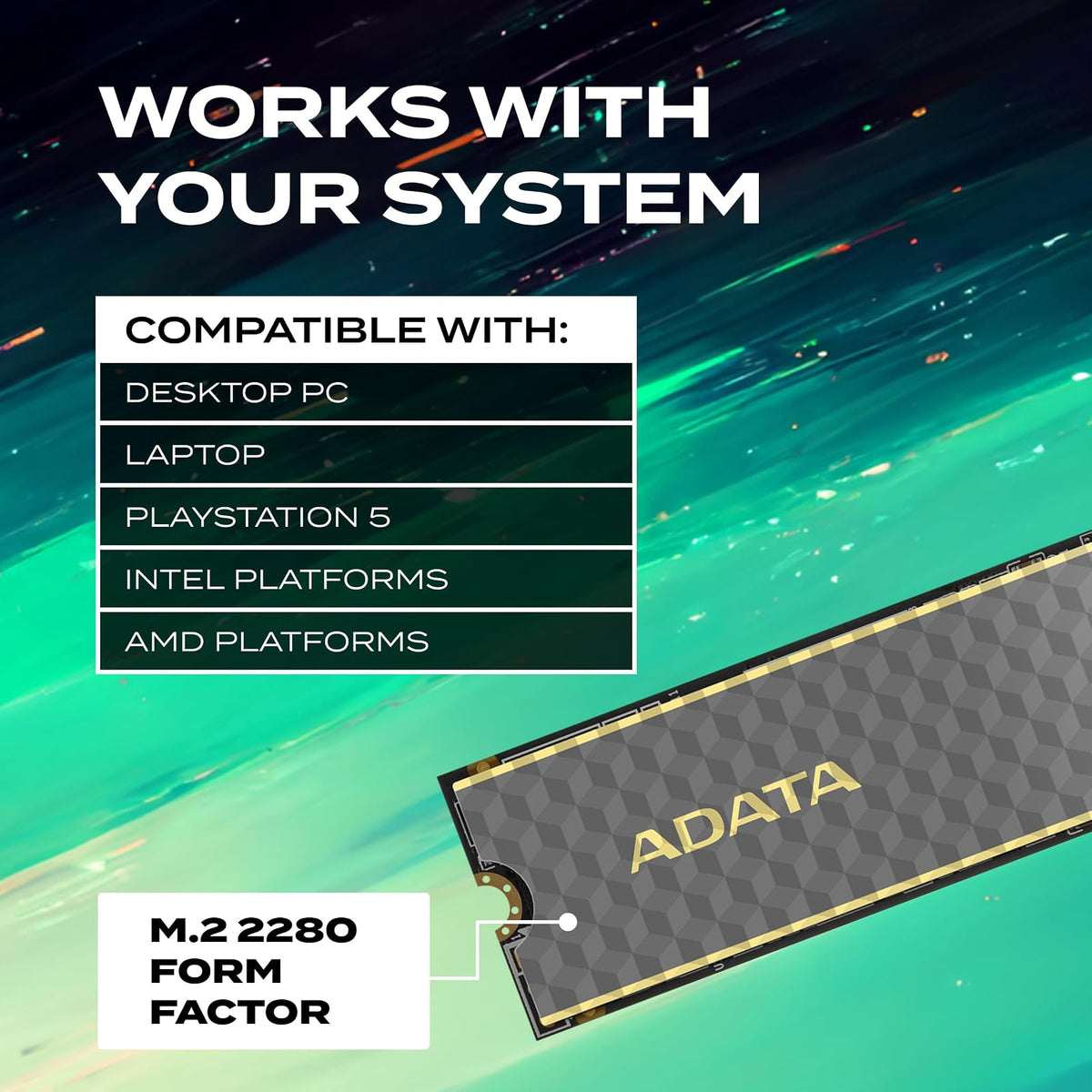 Adata SSD Legend 860 NVMe, 1000GB, PCI Express 4.0, M.2 SLEG-860-1000GCS