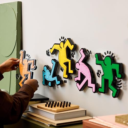 LEGO Art Keith Haring: Figuras Danzantes Decoración, Set de Construcción para Adultos, Arte Mural, Regalo para Él, para Ella y para Apasionados de Las Actividades Creativas 31216