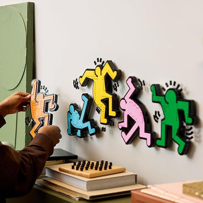 LEGO Art Keith Haring: Figuras Danzantes Decoración, Set de Construcción para Adultos, Arte Mural, Regalo para Él, para Ella y para Apasionados de Las Actividades Creativas 31216