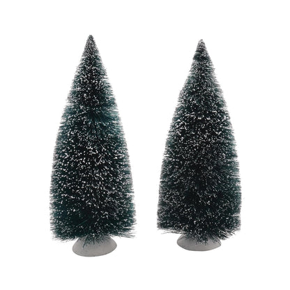 Department 56 Accesorios para aldeas Bag-O-Frosted Topiaries Árbol