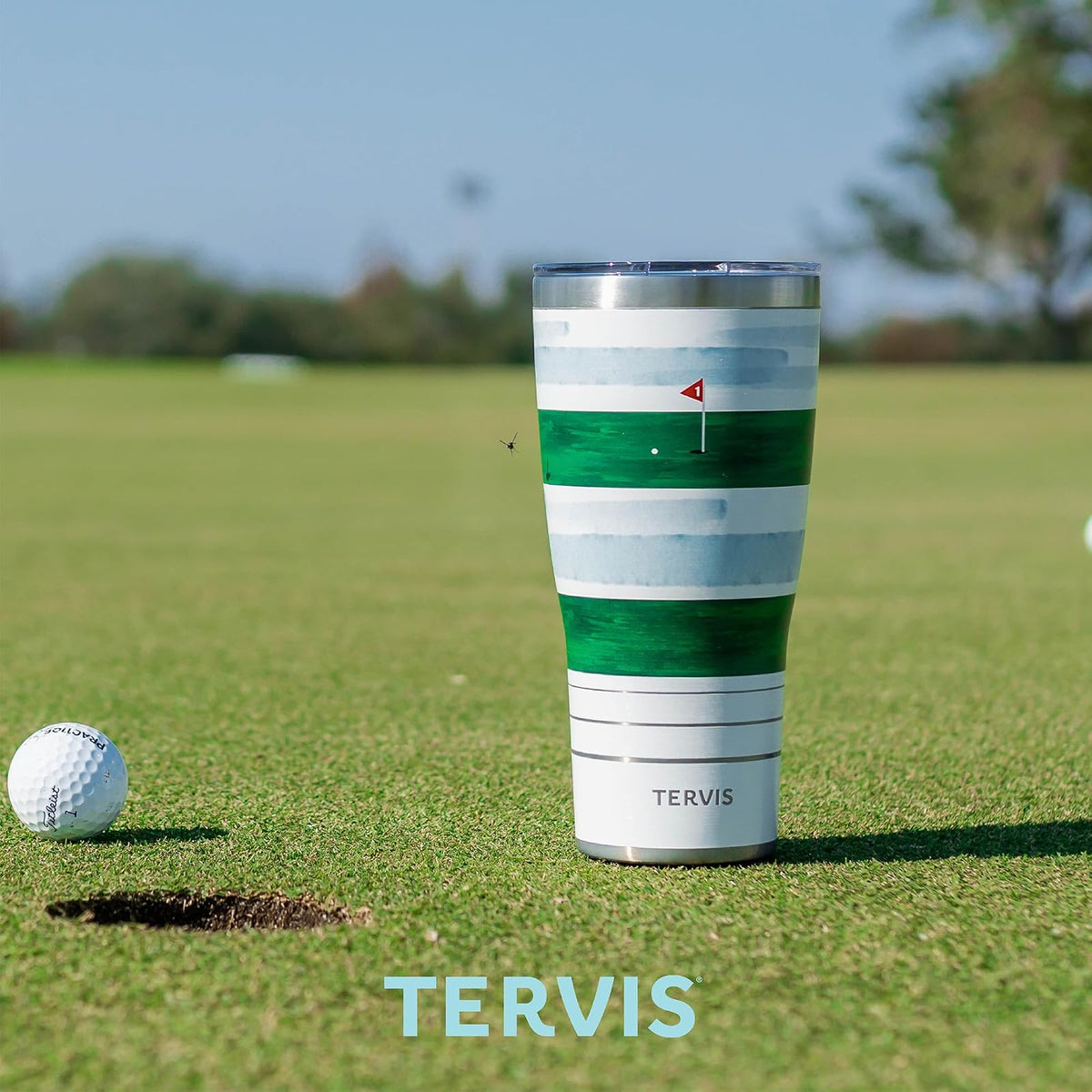 Tervis Traveler NFL Philadelphia Eagles - Super Bowl LIX Champions - Vaso de viaje con triple aislamiento que mantiene las bebidas frías y calientes, 30 onzas, acero inoxidable