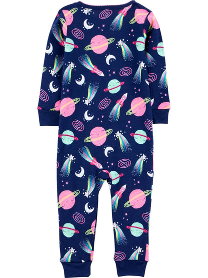 Simple Joys by Carter's - Paquete de 3 pijamas de algodón sin pies para bebés y niños pequeños