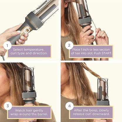 Rizadora Automática con Tecnología de Cerámica y Barril de 1 1/4" Navy Conair