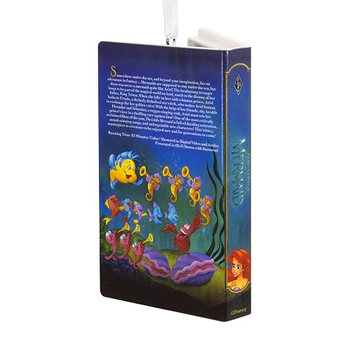 Hallmark - Cinta Decorativa de Navidad con diseño de Princesa de Disney, la Sirenita