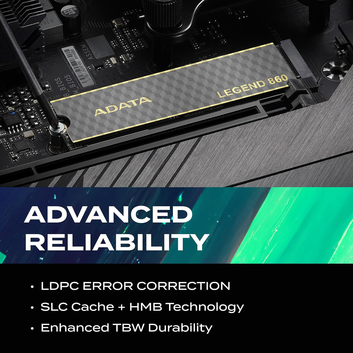 Adata SSD Legend 860 NVMe, 1000GB, PCI Express 4.0, M.2 SLEG-860-1000GCS