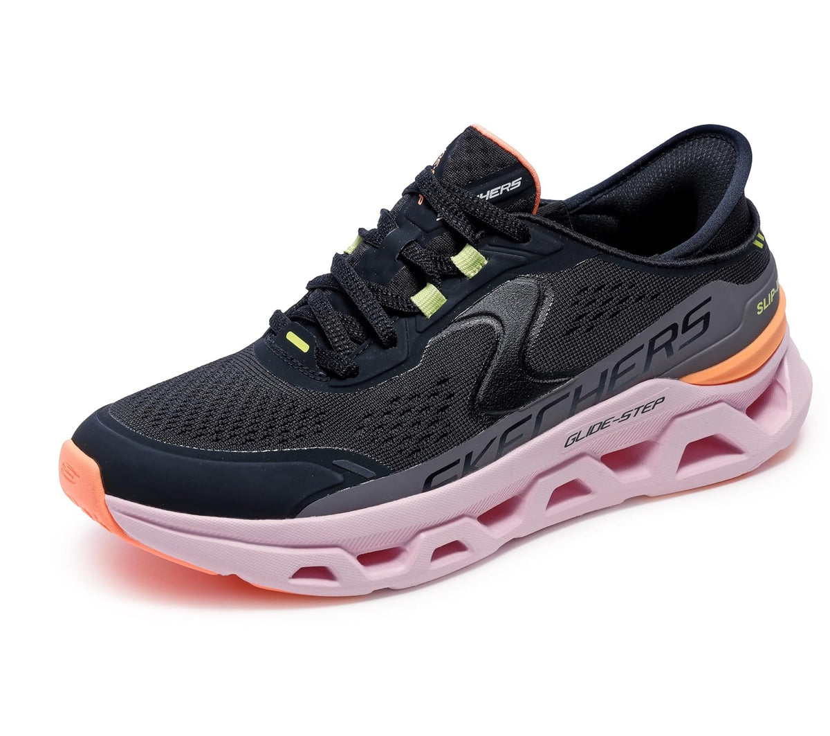Skechers Glide-Step Altus Tenis Slip-ins sin Cordones para Mujer - 25.0 cm - Bkmt=black - Multi