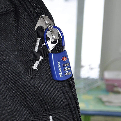 Master Lock Blue Set Your Own Combination TSA Approved Lock, candado con cierre de viaje es perfecto para maletas, bolsos o mochilas, paquete de 2, 4688BLUEC2