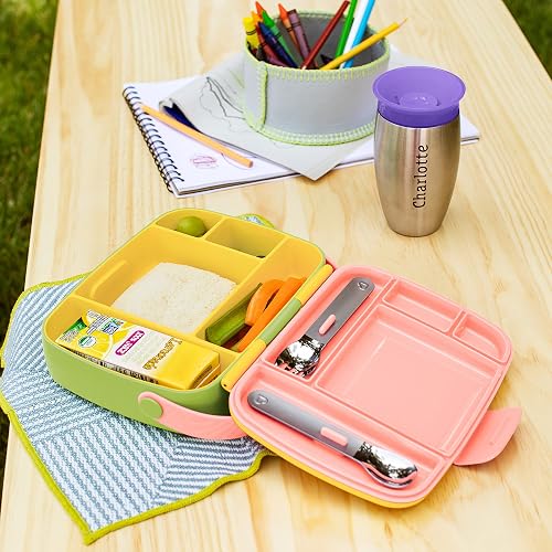 Munchkin Bento Box - Lunchera infantil, color amarillo