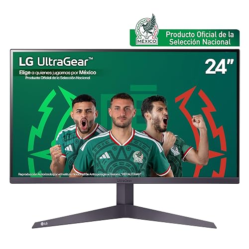 LG Monitor Ultragear Gaming 23.8" 180Hz Full HD, 24GS50F-B (1920 x 1080), Tiempo de Respuesta 1ms (GtG at Faster), Contrast Ratio de 1000:1, Compatible con AMD Freesync
